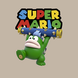 Свитшот хлопковый мужской Super Mario - Spike - Character, цвет: миндальный — фото 2
