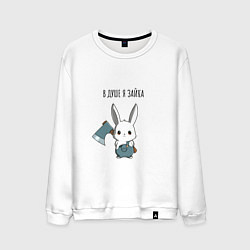 Мужской свитшот В душе я зайка - зайка с топором