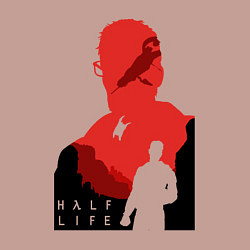 Свитшот хлопковый мужской Half life - Freeman, цвет: пыльно-розовый — фото 2