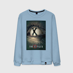 Свитшот хлопковый мужской X - Files poster, цвет: мягкое небо
