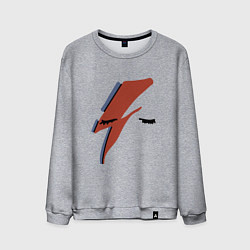 Мужской свитшот Дэвид Боуи - молния