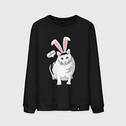 Свитшот хлопковый мужской Кролик Бендер - 2023, цвет: черный
