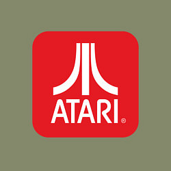 Свитшот хлопковый мужской Atari logo, цвет: авокадо — фото 2