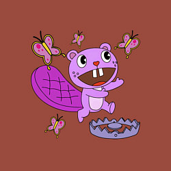 Свитшот хлопковый мужской Toothy trap, цвет: кирпичный — фото 2
