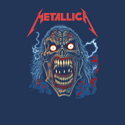 Свитшот хлопковый мужской Metallica skull, цвет: тёмно-синий — фото 2