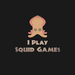 Свитшот хлопковый мужской I play squid games, цвет: черный — фото 2