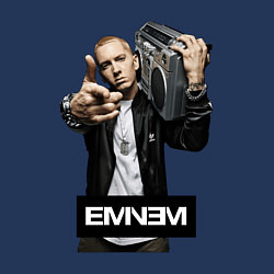 Свитшот хлопковый мужской Eminem boombox, цвет: тёмно-синий — фото 2