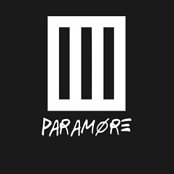 Свитшот хлопковый мужской Paramore логотип, цвет: черный — фото 2