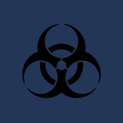 Свитшот хлопковый мужской Biological hazard, цвет: тёмно-синий — фото 2