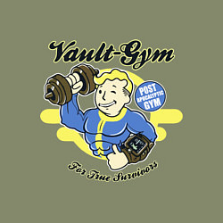 Свитшот хлопковый мужской Vault GYM - for true survivors, цвет: авокадо — фото 2