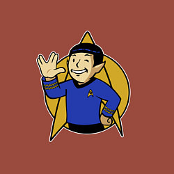 Свитшот хлопковый мужской Spoke - vault boy, цвет: кирпичный — фото 2