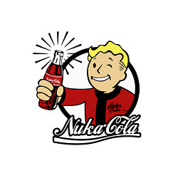 Свитшот хлопковый мужской Vault boy - nuka cola, цвет: белый — фото 2