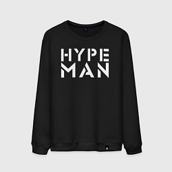 Свитшот хлопковый мужской Hype man, цвет: черный