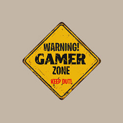 Свитшот хлопковый мужской Gamer zone - keep out, цвет: миндальный — фото 2