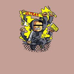 Свитшот хлопковый мужской Болельщик ультрас, цвет: пыльно-розовый — фото 2