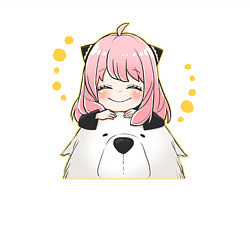 Свитшот хлопковый мужской Бонд и Аня - Семья шпиона, цвет: белый — фото 2