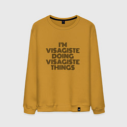 Мужской свитшот Im visagiste doing visagiste things vintage