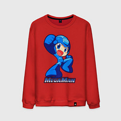 Свитшот хлопковый мужской Megaman, цвет: красный