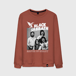 Свитшот хлопковый мужской Black Sabbath rock, цвет: кирпичный