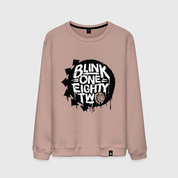 Свитшот хлопковый мужской Blink one eighty two, цвет: пыльно-розовый