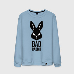 Свитшот хлопковый мужской Bad rabbit, цвет: мягкое небо