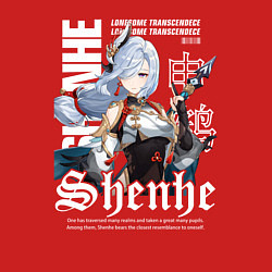 Свитшот хлопковый мужской Шэнь Хэ Геншин, цвет: красный — фото 2