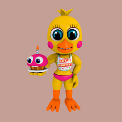 Свитшот хлопковый мужской Той Чикa с пирожным, цвет: пыльно-розовый — фото 2