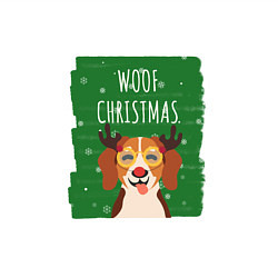 Свитшот хлопковый мужской Woof christmas, цвет: белый — фото 2