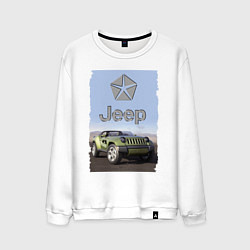 Свитшот хлопковый мужской Chrysler Jeep - concept, цвет: белый