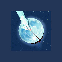 Свитшот хлопковый мужской Blood Moon, цвет: тёмно-синий — фото 2