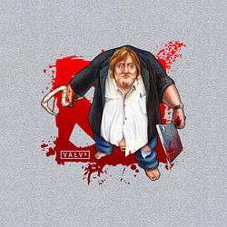 Свитшот хлопковый мужской Gabe Newell - Dota 2, цвет: меланж — фото 2