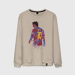 Свитшот хлопковый мужской Color Messi, цвет: миндальный