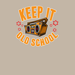 Свитшот хлопковый мужской Keep it old school, цвет: миндальный — фото 2