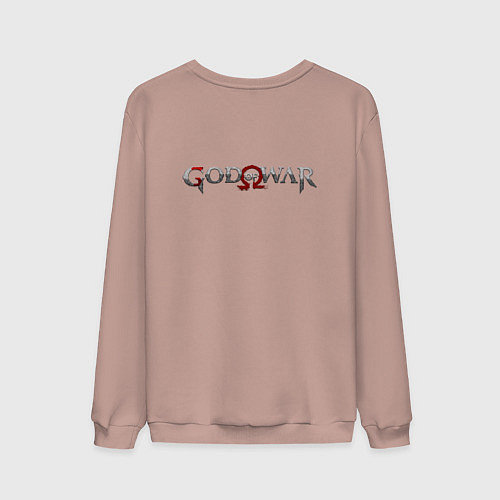 Мужской свитшот God of War, Ragnarok / Пыльно-розовый – фото 2