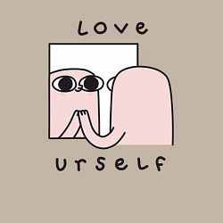 Свитшот хлопковый мужской Ketnipz - love urself, цвет: миндальный — фото 2