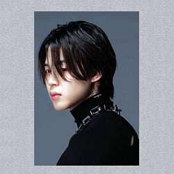 Свитшот хлопковый мужской Dark side Jimin, цвет: меланж — фото 2