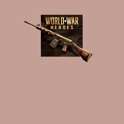 Свитшот хлопковый мужской World War Heroes оружие Medusa, цвет: пыльно-розовый — фото 2