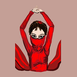 Свитшот хлопковый мужской Дженни в красном, цвет: пыльно-розовый — фото 2