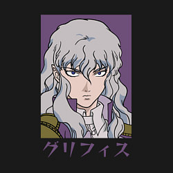 Свитшот хлопковый мужской Гриффит сокол, цвет: черный — фото 2