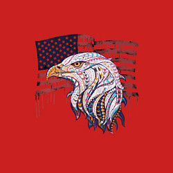 Свитшот хлопковый мужской American eagle, цвет: красный — фото 2