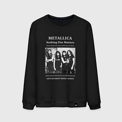 Свитшот хлопковый мужской Metallica Nothing Else Matters, цвет: черный