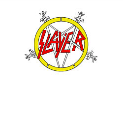 Свитшот хлопковый мужской Slayer rock music, цвет: белый — фото 2