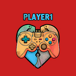 Свитшот хлопковый мужской Player 1, цвет: красный — фото 2