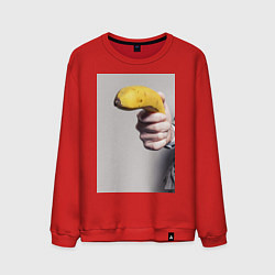 Свитшот хлопковый мужской Хулиганы, цвет: красный