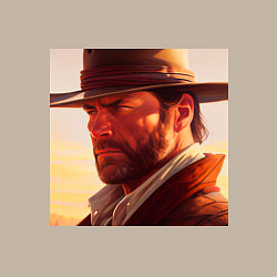 Свитшот хлопковый мужской Red Dead Redemption in Alex Ross Style, цвет: миндальный — фото 2