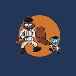 Свитшот хлопковый мужской Шоу Щекотки и Царапки, цвет: тёмно-синий — фото 2