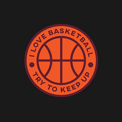 Свитшот хлопковый мужской Love basketball, цвет: черный — фото 2