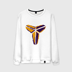 Свитшот хлопковый мужской Kobe logo, цвет: белый