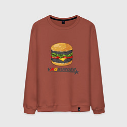 Свитшот хлопковый мужской VAGburger tyres, цвет: кирпичный