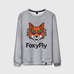 Свитшот хлопковый мужской FoxyFly, цвет: меланж